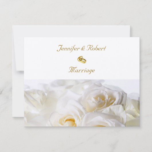 Faire-part de mariage de rêve rose (Devant)