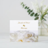 Faire-part de mariage de rêve rose (Debout devant)