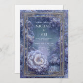 Faire-part de mariage de rêve sous-marin (Devant / Derrière)