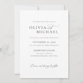 Faire-part de mariage De Revêtement Vellum Avec Ph (Dos)