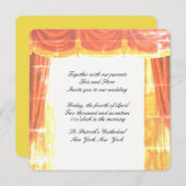 Faire-part de mariage de rideaux de théâtre (Devant / Derrière)