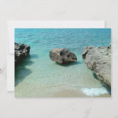 Faire-part de mariage de roche de plage (Dos)