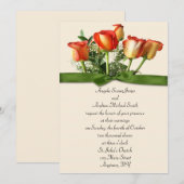 Faire-part de mariage de Rose Bouquet (Devant / Derrière)