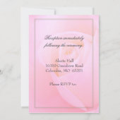 Faire-part de mariage de rose de rose (Dos)
