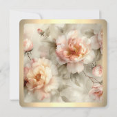 Faire-part de mariage de Rose peint doucement (Dos)