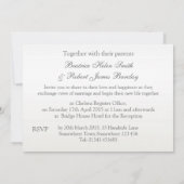 Faire-part de mariage de roses crèmes blancs et (Dos)