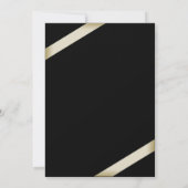 Faire-part de Mariage de ruban crème 2 (Dos)