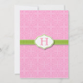 Faire-part de mariage de ruban et de joint (Dos)