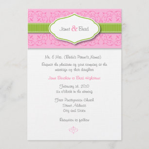 Faire-part de mariage de ruban et de joint