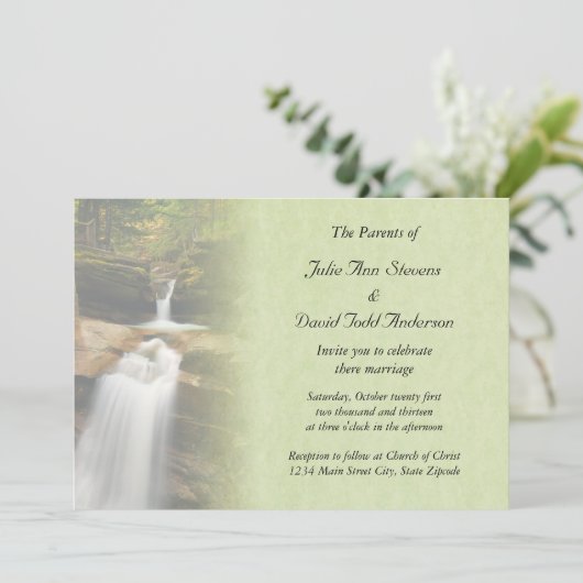 Faire-part de mariage de Sabbaday Falls (Debout devant)