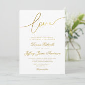 faire-part de mariage de script agréable (Debout devant)