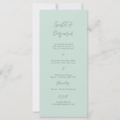 Faire-part de mariage de script, conception de tai (Devant)