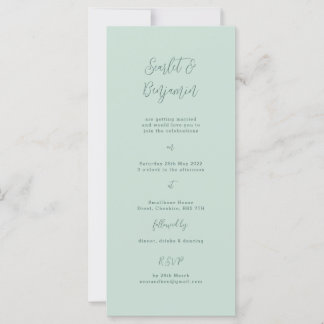 Faire-part de mariage de script, conception de tai