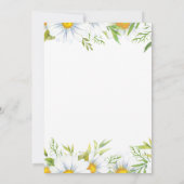 Faire-part de mariage de script d'aquarelle des ma (Dos)