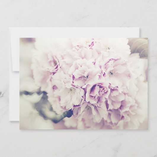 Faire-part de mariage de script de la marine flora (Dos)