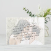 Faire-part de mariage de script de photos en coupl (Debout devant)