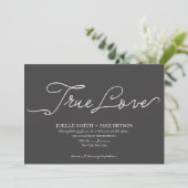 Faire-part de mariage de script de tableau noir (Debout devant)