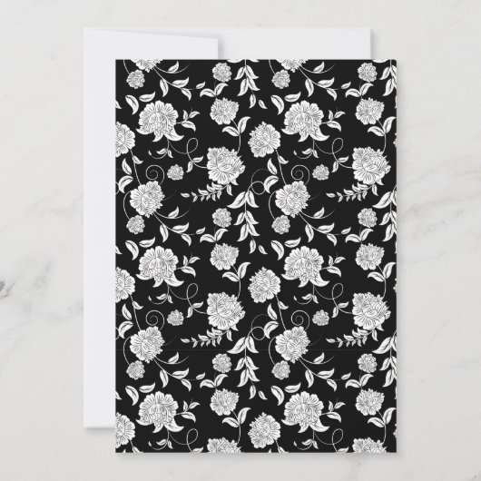 Faire-part de mariage de script élégant (Dos)