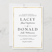 faire-part de mariage de script élégant (Devant)