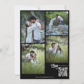 Faire-part de mariage de script minimal (Dos)