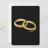 Faire-part de mariage de script romantique (Dos)