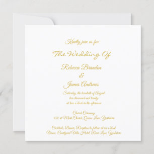 Faire-part de mariage de script simple et élégant 