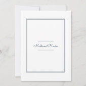 Faire-part de mariage de script simple minimal (Dos)