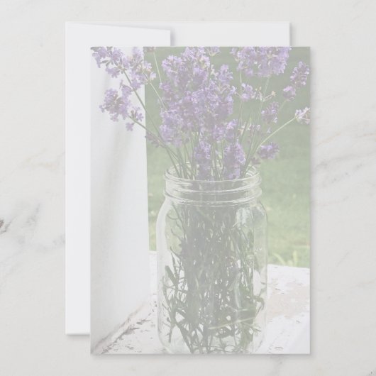 Faire-part de mariage de Sheon Jar Lavender (Dos)