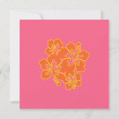 Faire-part de mariage de Sherbert Hibiscus (Dos)