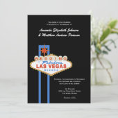 Faire-part de mariage de signe de Las Vegas (Debout devant)