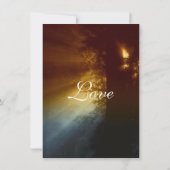 Faire-part de mariage de silhouette d'arbre de (Dos)