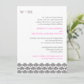 Faire-part de mariage de simplicité Damask (Debout devant)