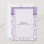 Faire-part de mariage de soirée dans le motif de (Dos)