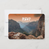 Faire-part de mariage de Southwestern Zion Canyon (Dos)