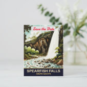 Faire-part de mariage de Spearfish Falls Dakota du (Debout devant)