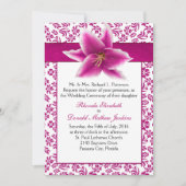 Faire-part de mariage de Stargazer Lily (Devant)