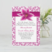 Faire-part de mariage de Stargazer Lily (Debout devant)