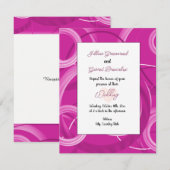 Faire-part de mariage de style abstrait avec tourb (Devant / Derrière)