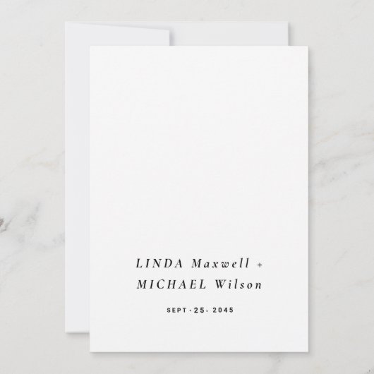 Faire-part de mariage de style aquarelle d'automne (Dos)