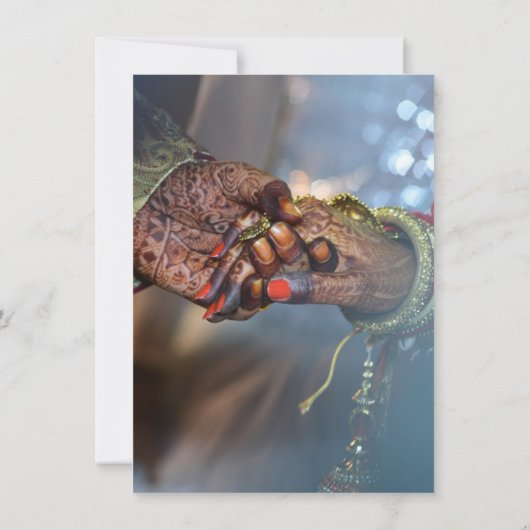 Faire-part de mariage de style asiatique moderne e (Dos)