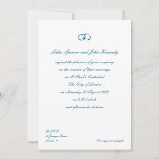Faire-part de mariage de style britannique classiq