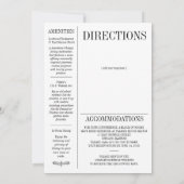 Faire-part de mariage de style de journal (Dos)