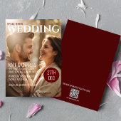 Faire-part de mariage de style de magazine personn