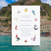 Faire-Part de Mariage de Style Italien Côtier Fant