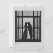 Faire-Part de Mariage de Style Journal (Dos)