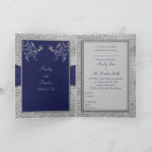 Faire-part de mariage de style marine et carte à p (Intérieur)