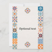 Faire-part de mariage de style mexicain - Entièrem (Dos)