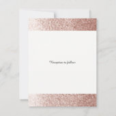 Faire-part de mariage de style paillettes dorées r (Dos)