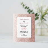 Faire-part de mariage de style Parties scintillant (Debout devant)