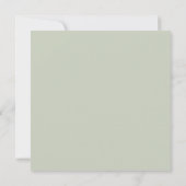 Faire-part de mariage de style Vellum Vert Sage do (Dos)